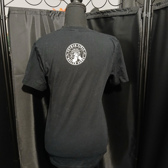 Canvas Black Women's Queens OF Pain Gothic Graphic Tee Shirt Size Small Grunge - Picture 4 of 6